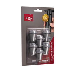 Vacuum Wine Stoppers Grey - Set of 6