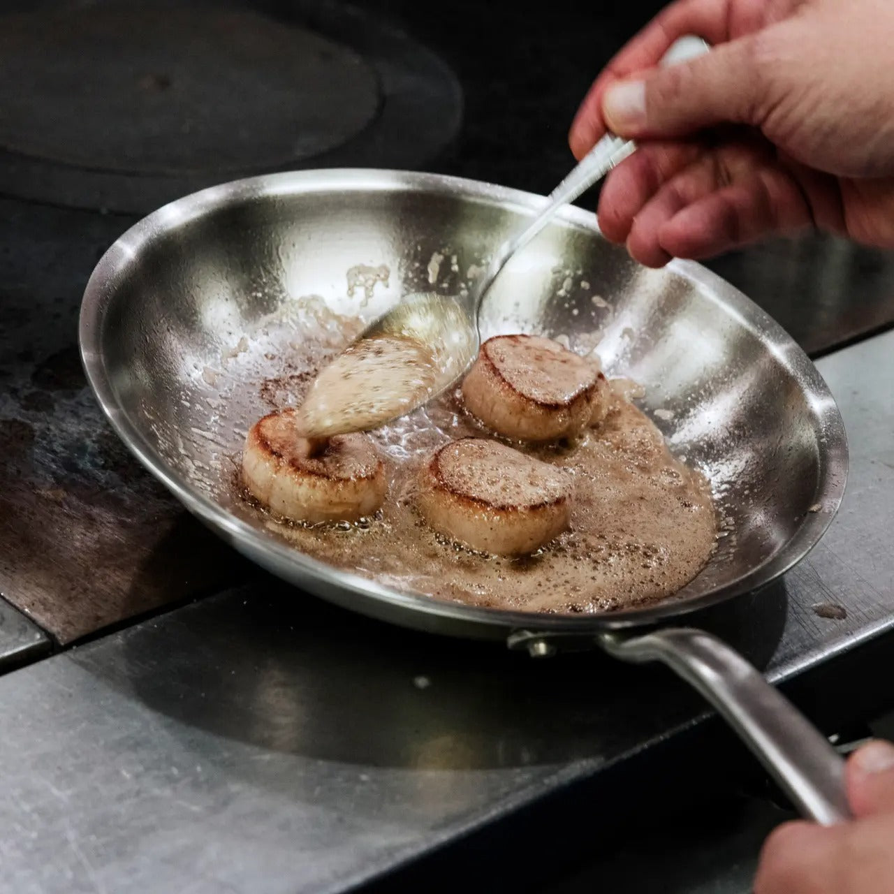 MADE IN Stainless Steel Fry Pan - 8", 10", 12"