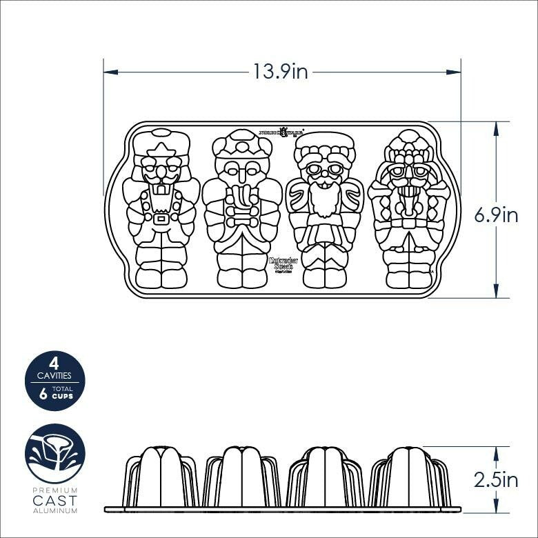 Nordic Ware Nutcracker Cakelet