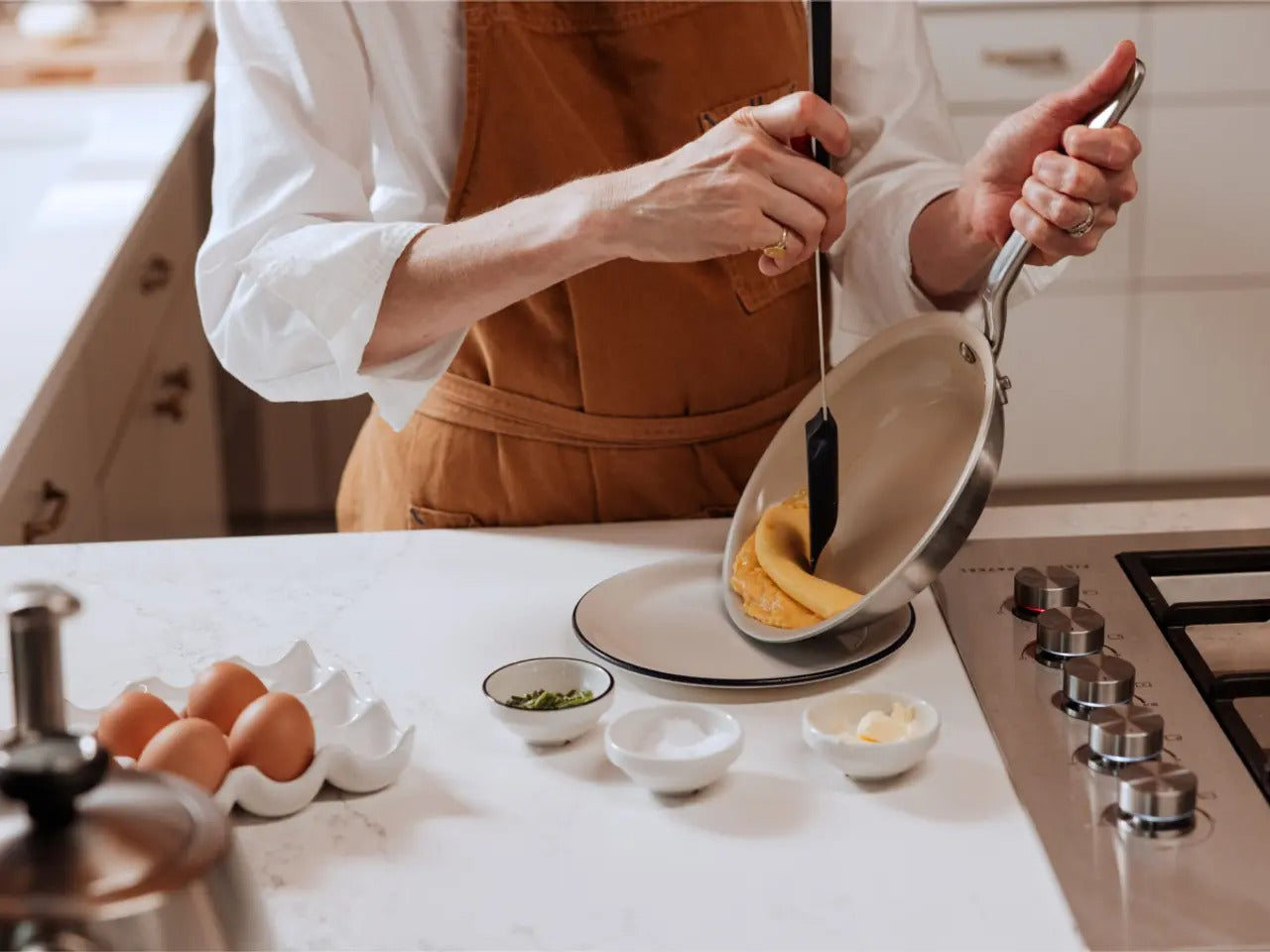 MADE IN CeramiClad™ Nonstick Fry Pan, Graphite - 8", 10", 12"