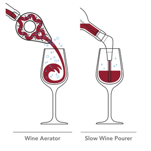 Vacu Vin Wine Aerator Dark Grey