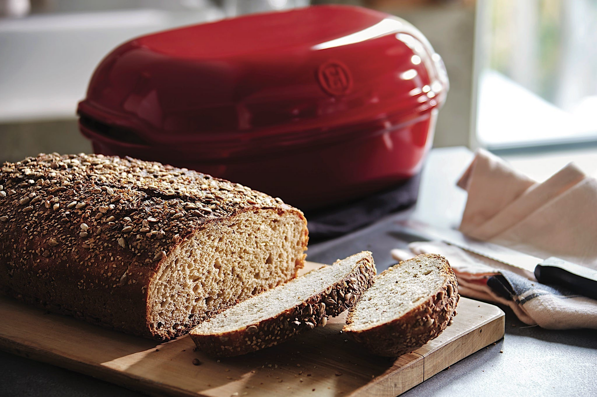 Emile Henry Artisan Bread Baker - Burgundy