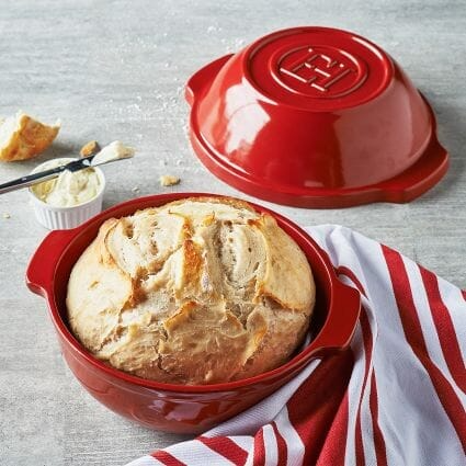 Emile Henry Bread & Potato Pot, Burgundy