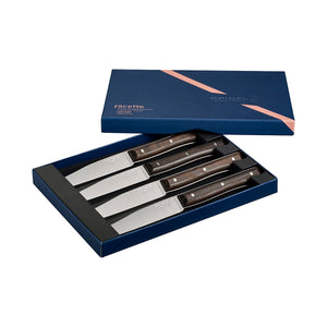 Opinel Facette Steak Knives - Set of 4- Dark Ash