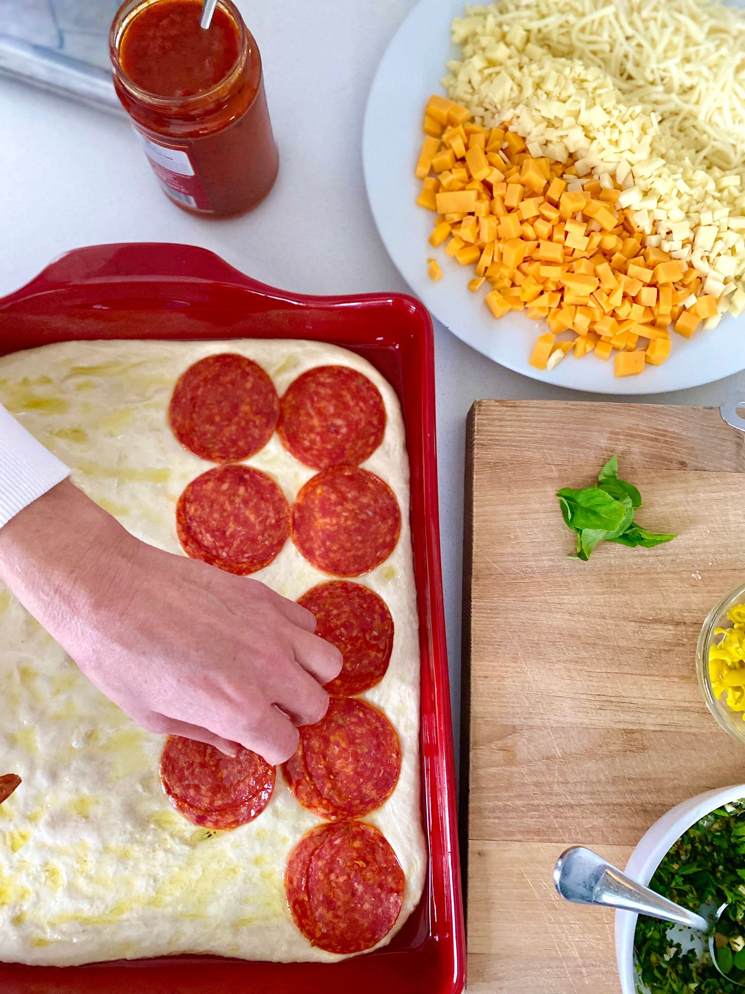 Emile Henry - Detroit Pizza & Focaccia Bread Baker - Burgundy