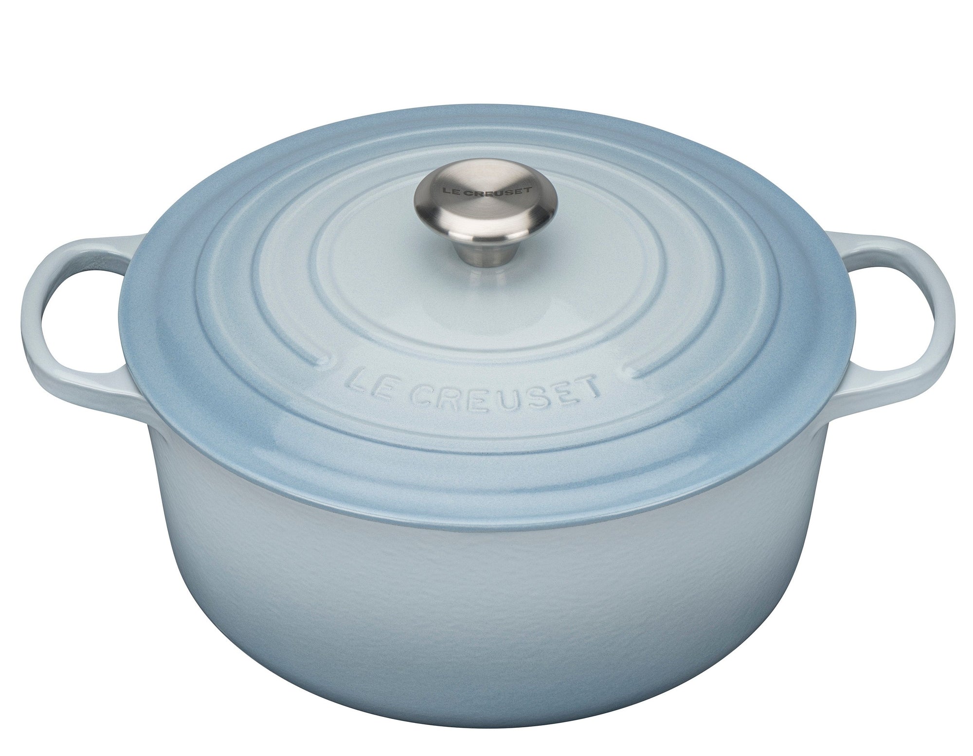 Le Creuset 5.5 Quart Round Oven - Coastal Blue