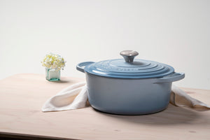 Le Creuset 5.5 Quart Round Oven - Coastal Blue