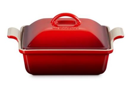 Le Creuset Heritage Shallow Square Covered Casserole - 2.5 Quart