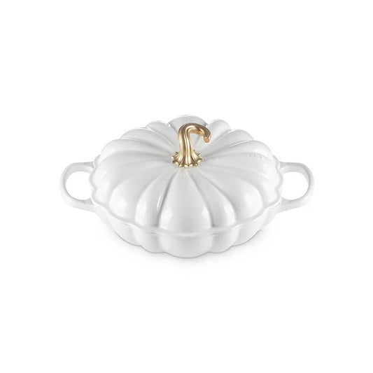 Le Creuset Pumpkin Braiser - White