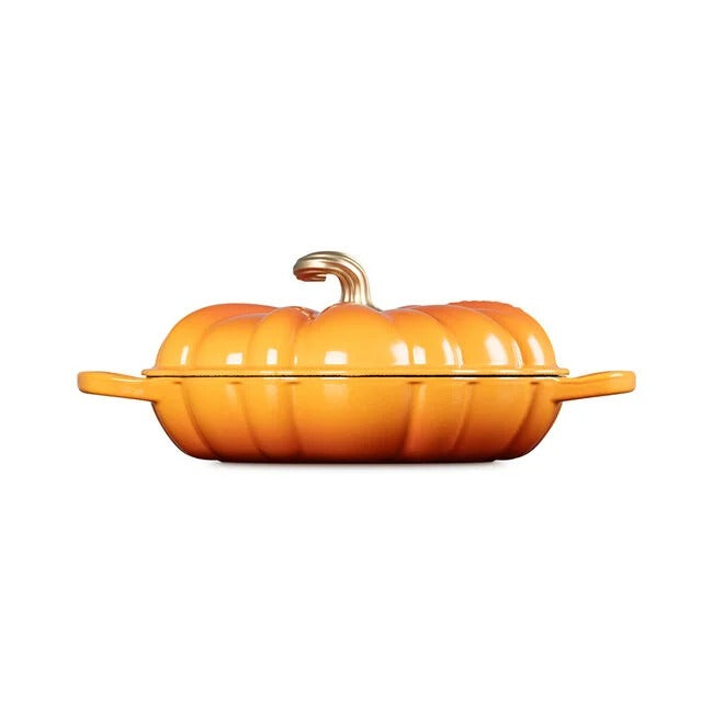 Le Creuset Pumpkin Braiser - Persimmon