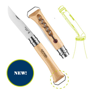 Opinel  No. 10 Corkscrew with Bottle Opener Knife