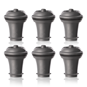 Vacuum Wine Stoppers Grey - Set of 6