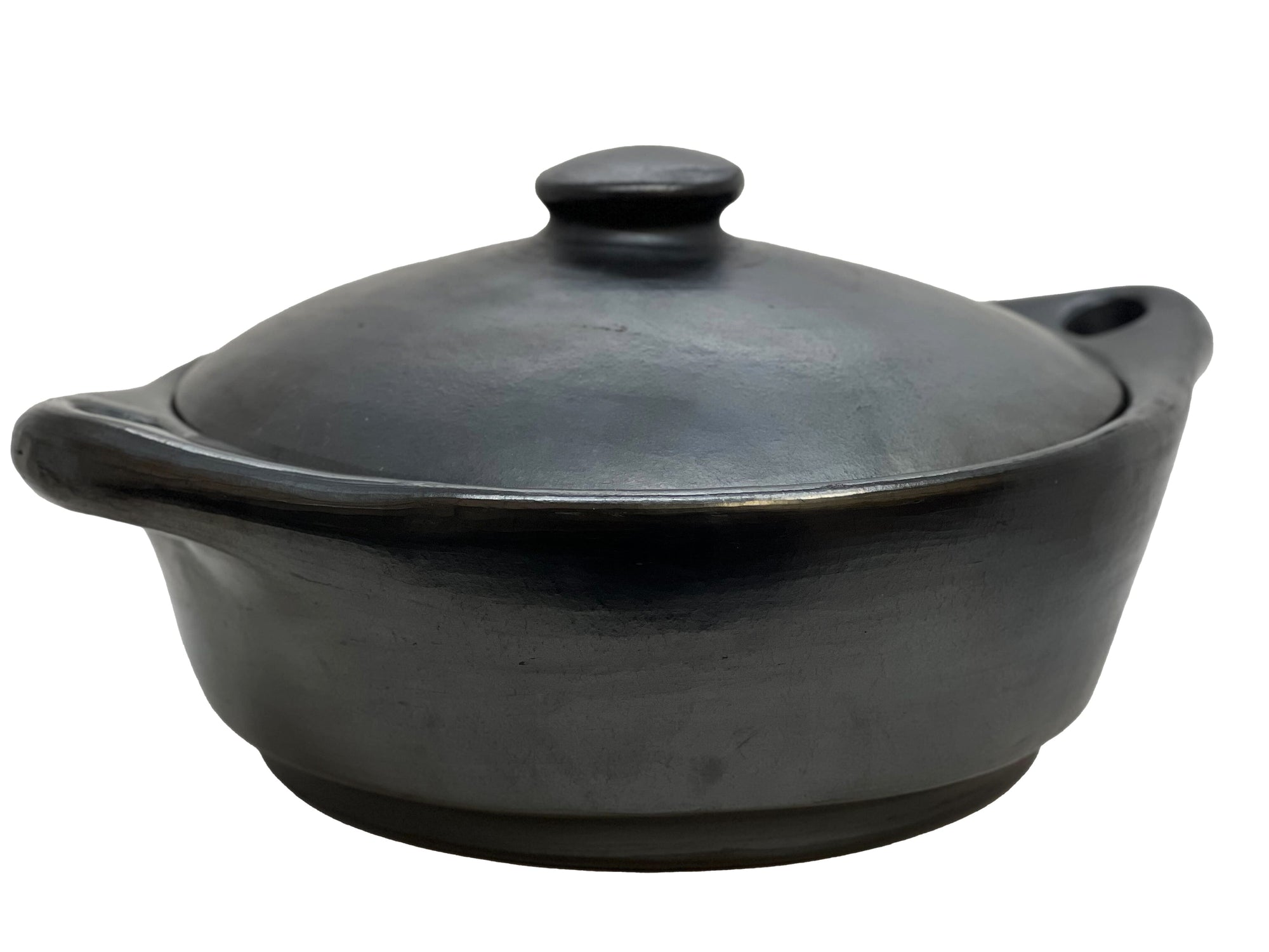 Chamba Cookware Authentic Chamba Casserole - Elegant, All-Natural Black Clay Casserole for Braising, Baking and Serving Paella, Stews and More- Stovetop & Oven Safe – Handmade in Colombia