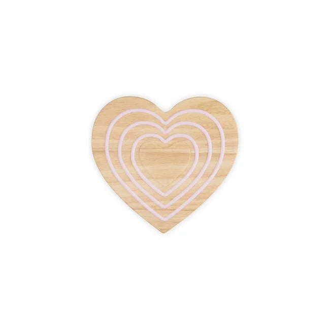 Le Creuset Heart-Shaped Magnetic Wooden Trivet