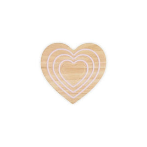 Le Creuset Heart-Shaped Magnetic Wooden Trivet