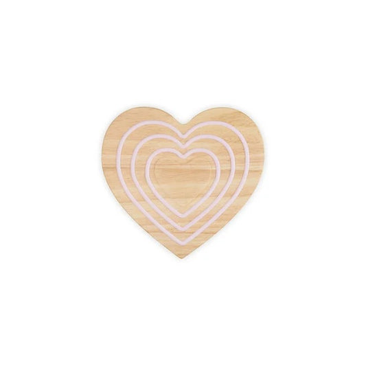 Le Creuset Heart-Shaped Magnetic Wooden Trivet