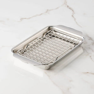 Cookware Hestan Provisions OvenBond Tri-ply Mini Eighth Sheet Pan with Rack