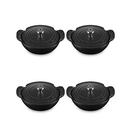 Cookware Le Creuset Gourmand Collection Braiser with Lid - Licorice - Set of Four
