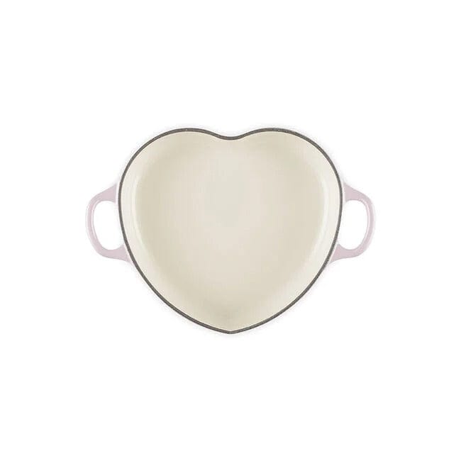 Cookware Le Creuset Shallow Heart Cocotte with Light Gold Heart Knob, 1.25 Quart - Shallot