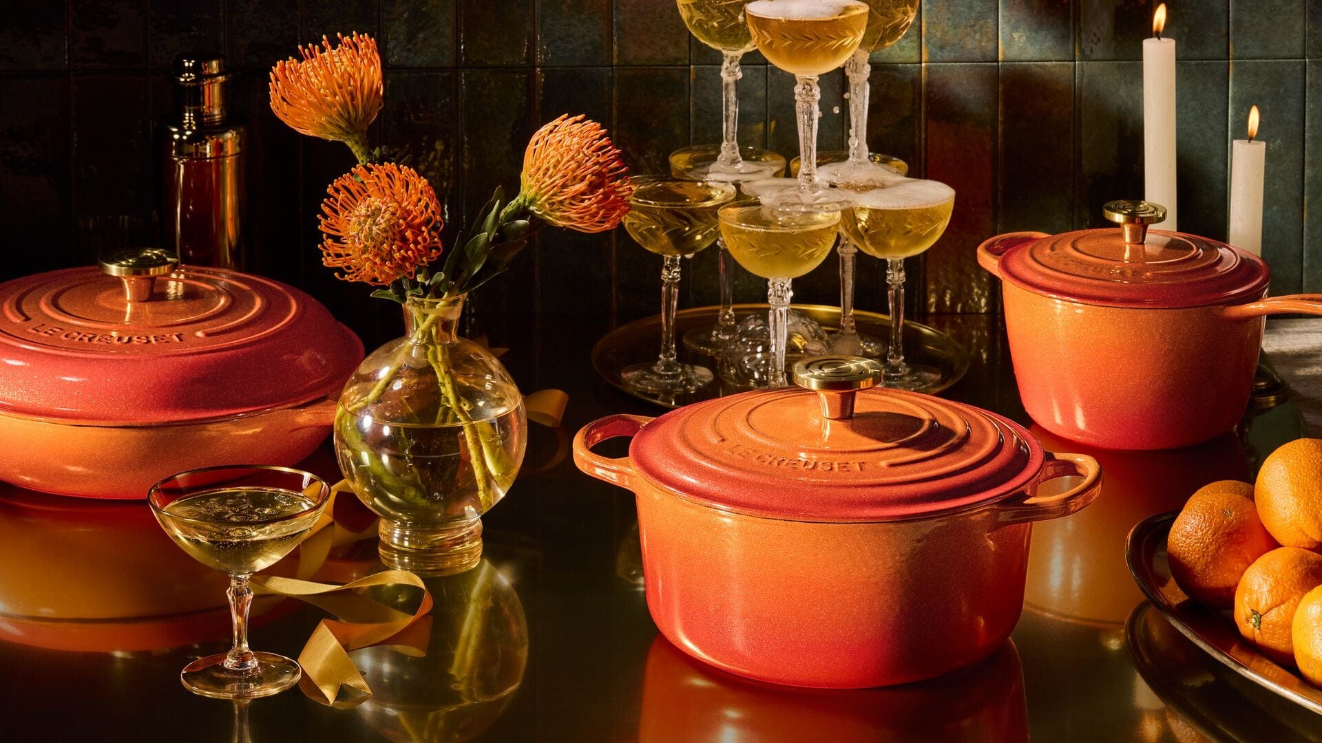 Cookware Le Creuset Signature Oval Oven - 6.75 Quart - Flamme Dorée - Limited Edition