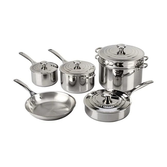 Cookware Le Creuset Signature Stainless Steel 10-Piece Cookware Set