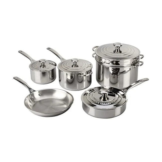Cookware Le Creuset Signature Stainless Steel 10-Piece Cookware Set