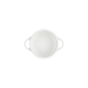 Le Creuset Mini Cocotte, White with Rose Gold Heart Knob