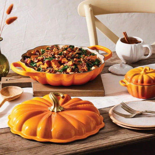 Le Creuset Pumpkin Braiser - Persimmon