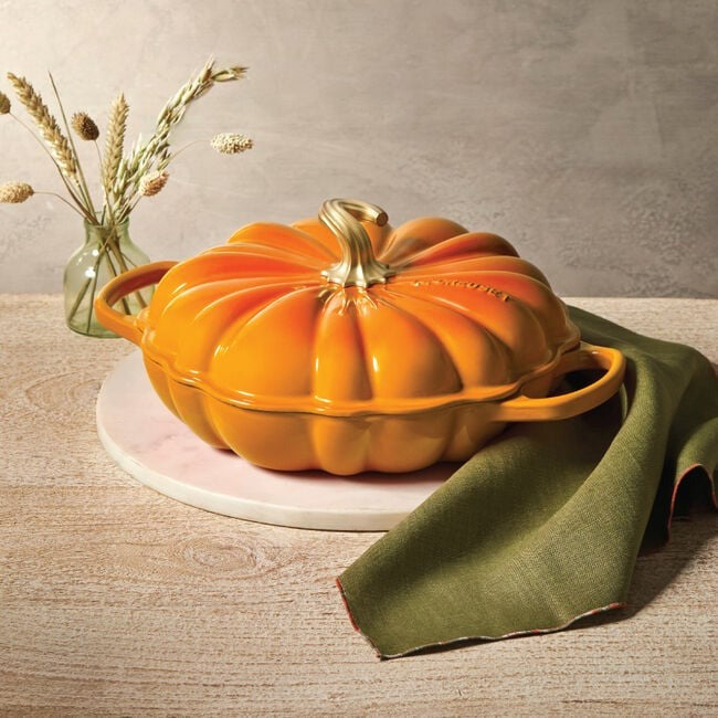 Le Creuset Pumpkin Braiser - Persimmon