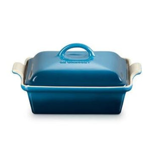 Le Creuset Heritage Shallow Square Covered Casserole - 2.5 Quart