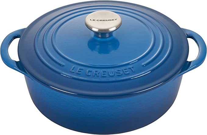 Le Creuset of America Enameled Dutch Oven, 2.75 qt, Cerise Red Shallow  Round Cocotte 