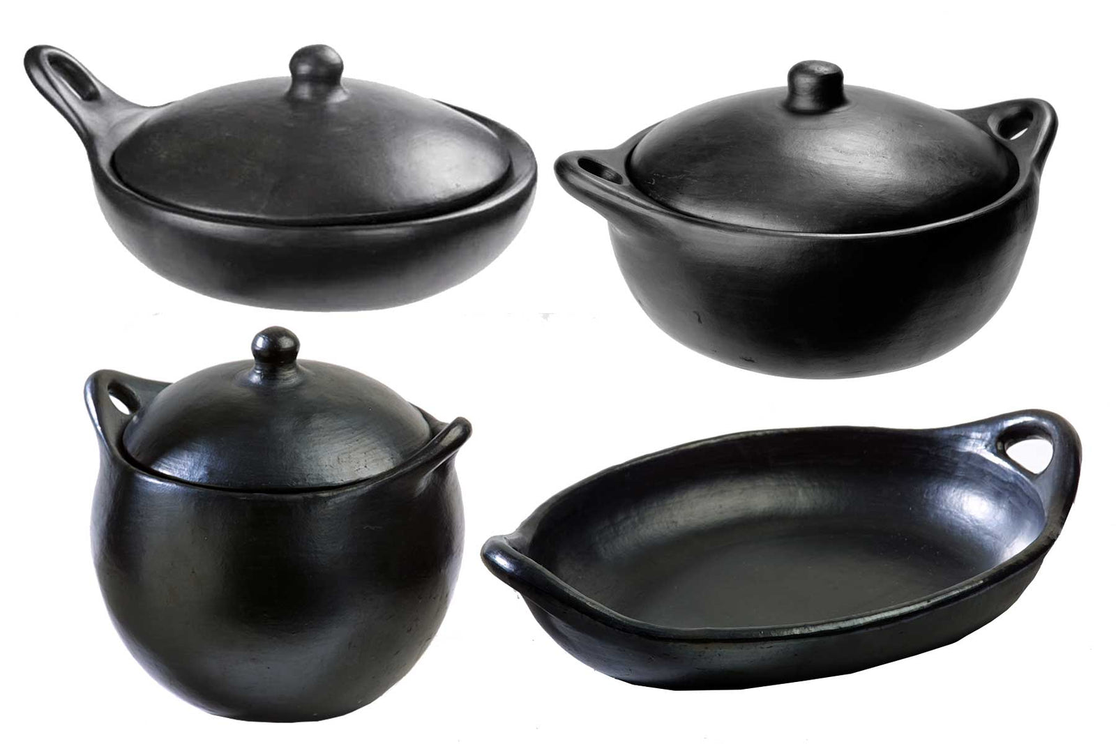 La Chamba Soup & Bean Pots Authentic Black Clay Cookware - MyToque