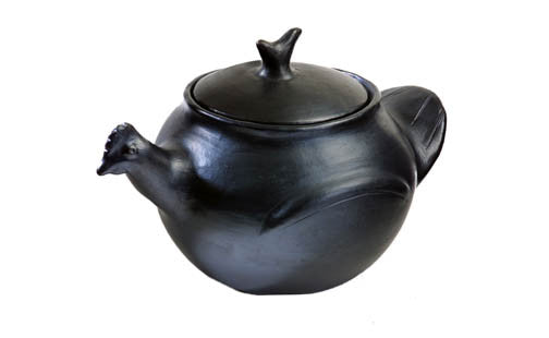  Toque Blanche Chamba Black Clay Soup Pot with Handles