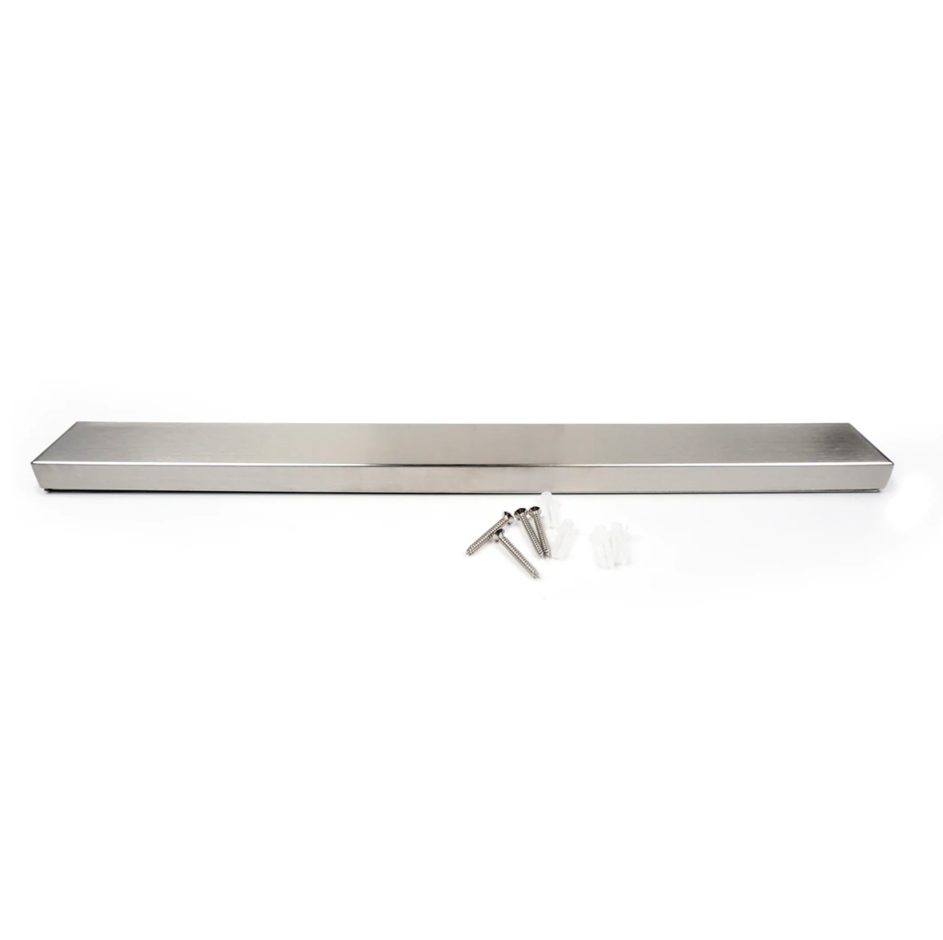 Magnetic Knife Rack - Silver Stainless Steel