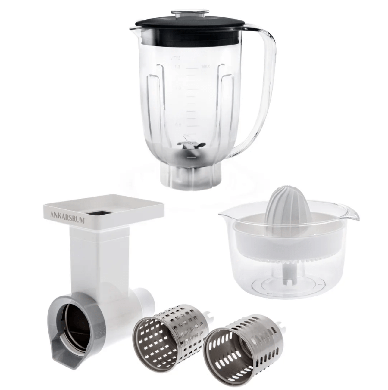 Electrical Appliances Ankarsrum GO GREEN Bundle - Original Assistent Stand Mixer Attachment, Blender, Citrus Press and Veggie Cutter - Made in Sweden