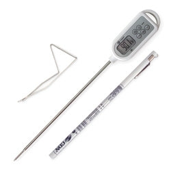 Stainless Steel Thermometer-Long Stem with Clip