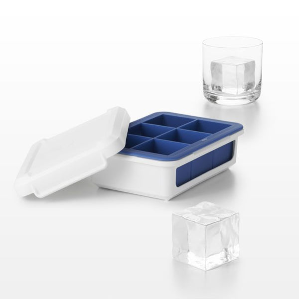 Aqua Silicone Ice Cube Tray, 2-Pack