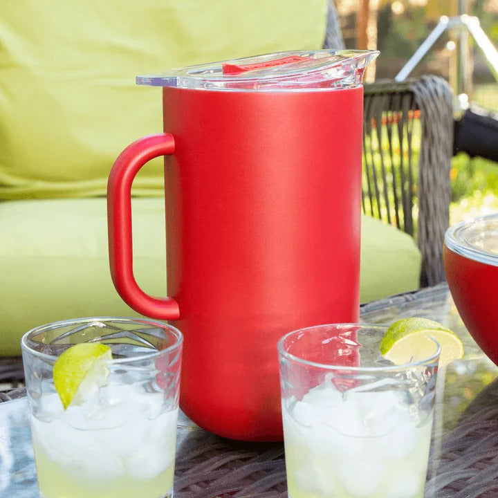 Served 2 Liter Vacuum Insulated Strawberry Pitcher